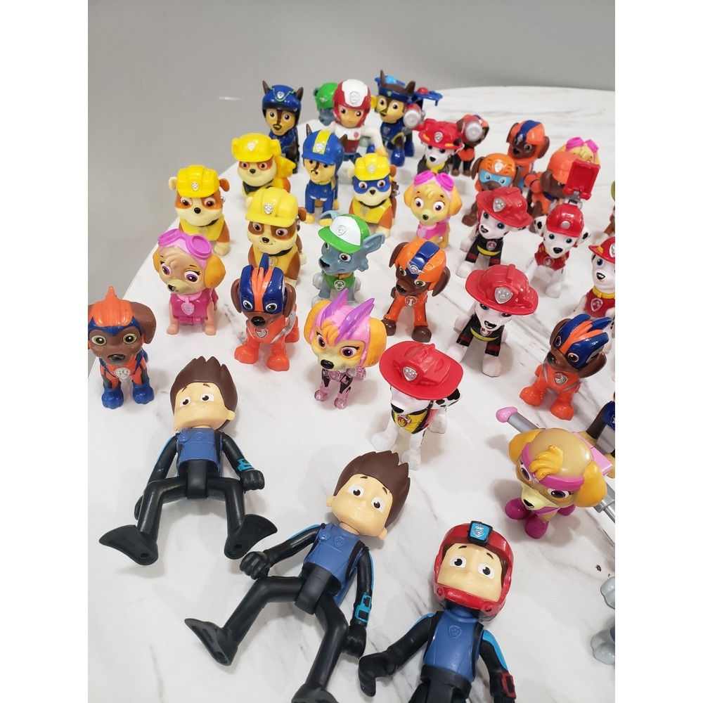 Lot 50 Paw Patrol Figures Rider Chase Marshall Skye Everest Zuma Mixed #3 - Picture 2 of 14
